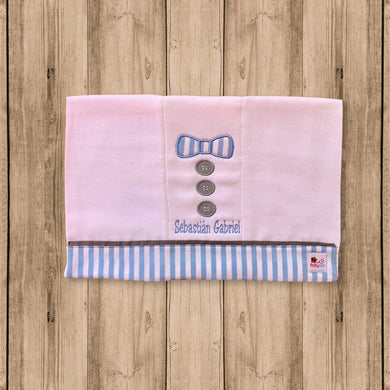 Pañito de Bebe Tuxido Moño Corbata