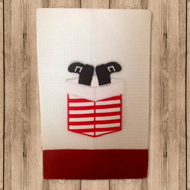 Toalla de Cocina Decorativa “Kitchen Towels” con Figura de Regalo Navideño