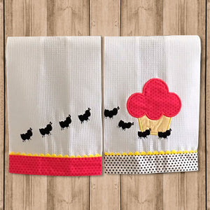 Set Toalla de Cocina Decorativa “Kitchen Towels" con Figuras de Hormigas