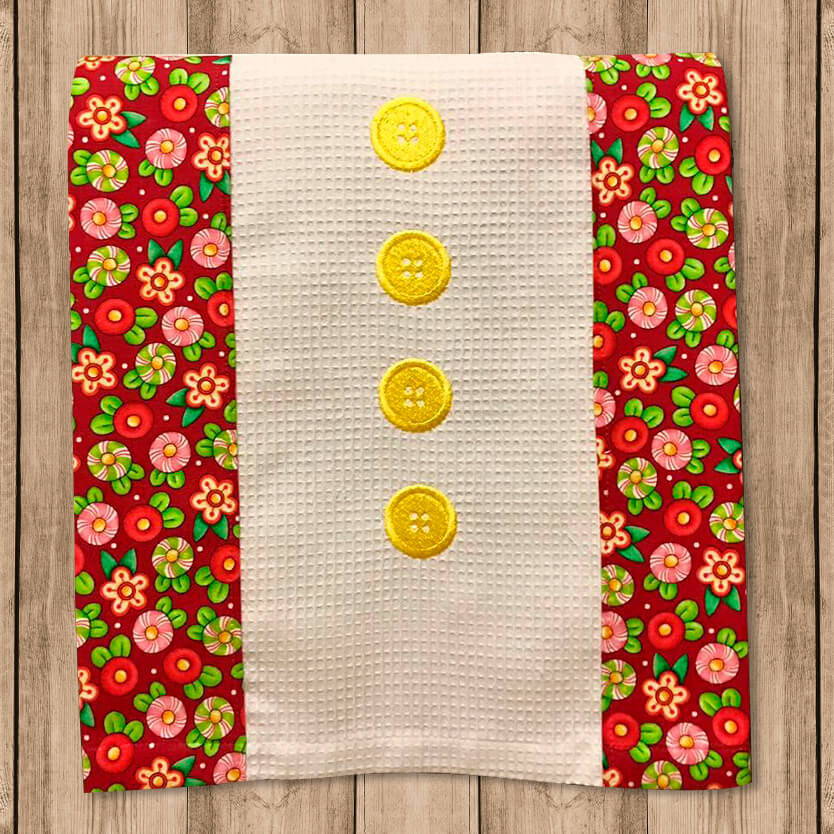 Toalla de Cocina Decorativa “Kitchen Towels” con Botones