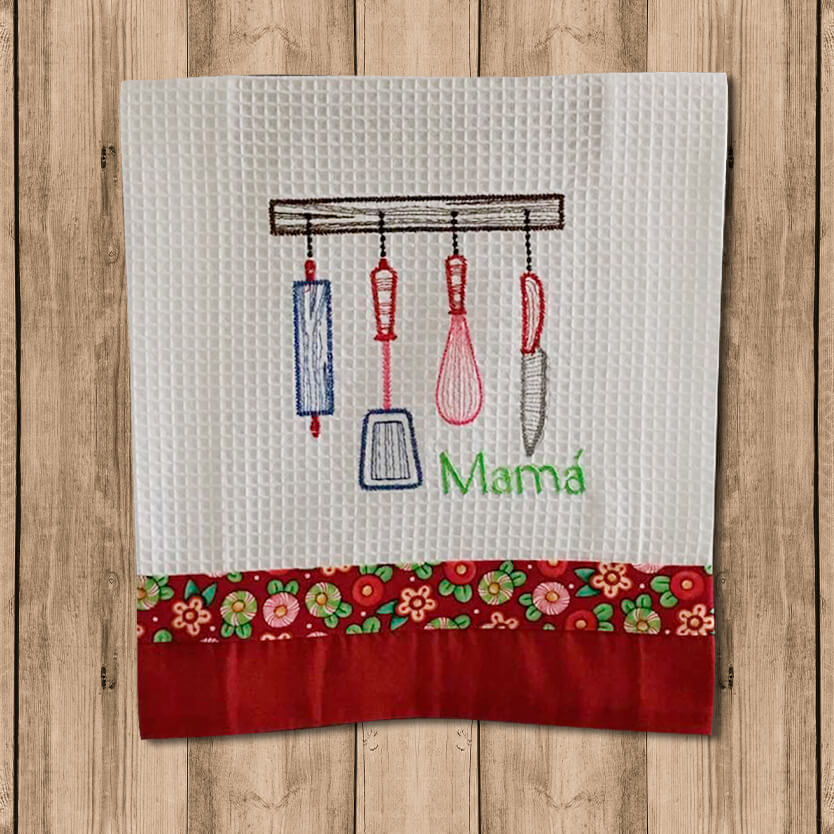 Toalla de Cocina Decorativa “Kitchen Towels” con Figura de Cubiertos