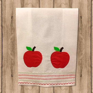 Toalla Decorativa Cocina “Kitchen Towel” con Figuras de Manzanas