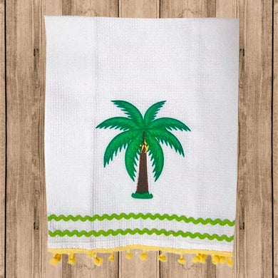 Toalla Decorativa Cocina “Kitchen Towel” con Figura de Palmera