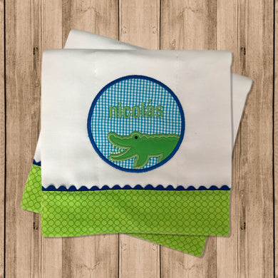 Pañito de Bebe Cocodrilo