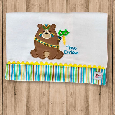 Pañito de Bebe Tribal “Tribal Baby Bear”