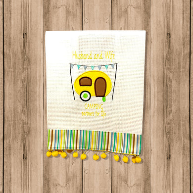 Toalla de Cocina Decorativa “Kitchen Towel” con Figura de Trailers