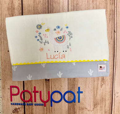 Pañito de Bebe Llama Boho